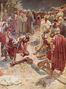 Jesús siendo crucificado de William Brassey Hole