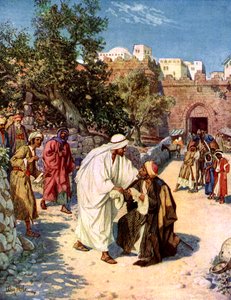 Jesús limpia a un leproso de William Brassey Hole