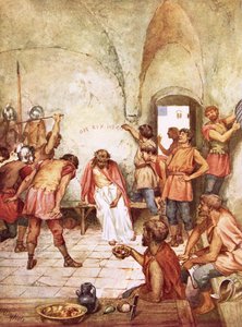 Jesús burlado por los soldados romanos de William Brassey Hole