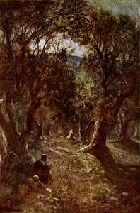 Jesús orando en el Jardín de Getsemaní de William Brassey Hole
