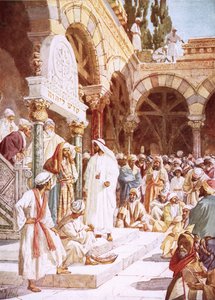 Jesús predicando en el Templo