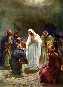 Jesús muestra sus heridas a los discípulos - Biblia de William Brassey Hole