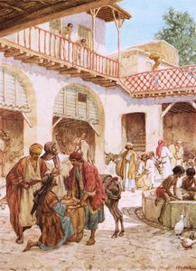 Los hermanos de José en la posada. El dinero de cada hombre en su saco de William Brassey Hole