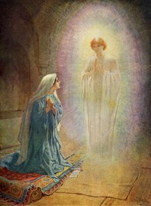 María ve al ángel Gabriel - Biblia
