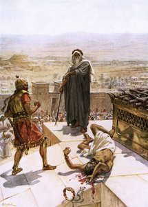 Samuel matando a Agag ante el Señor en Gilgal de William Brassey Hole