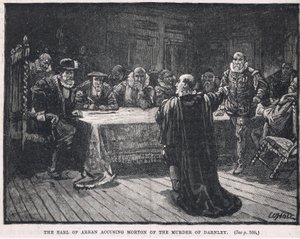 El Conde de Arran acusando a Morton del asesinato de Darnley 1581