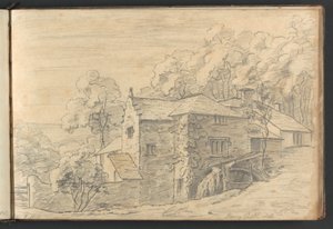 Molino del castillo de Berry de William Brockedon