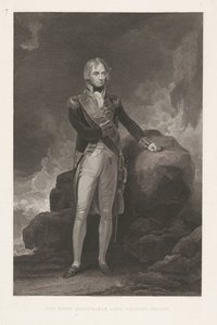 Portret de Horatio Nelson El Muy Honorable Lord Vizconde Nelson (título sobre el objeto) de William Bromley (I)
