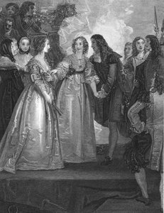 Carlos II recibiendo a la Duquesa de Orleans en Dover
