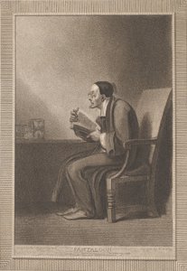 Pantalón: La sexta edad se convierte en el pantalón delgado y con zapatillas, Shakespeare, Como Y..., 1799 de William Bromley