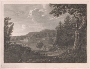 Fonthill como era antes de las alteraciones del Sr. Beckford de William Byrne
