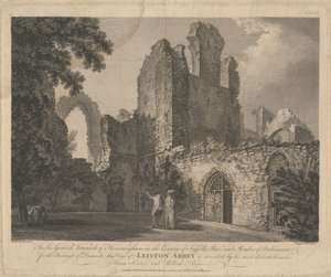Vista de la Abadía de Leiston de William Byrne