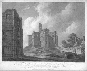 Castillo de Warkworth, c1784