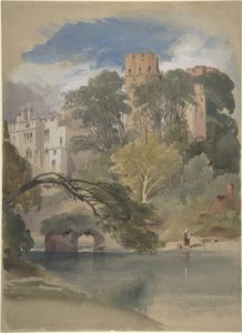 La torre de César, castillo de Warwick de William Callow