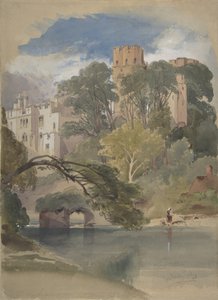 Torre de César, Castillo de Warwick, ca. 1850 de William Callow