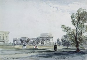 Entrada a Hyde Park en Hyde Park Corner de William Callow