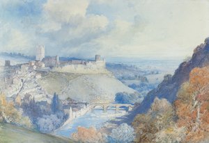 Castillo y Ciudad de Richmond, Yorkshire de William Callow