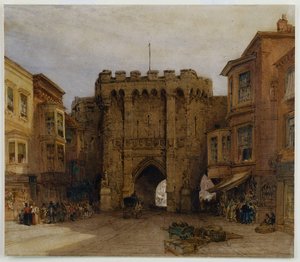 La puerta Bar, Southampton, 1888 de William Callow