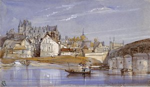 El castillo de Amboise, en el Loira de William Callow