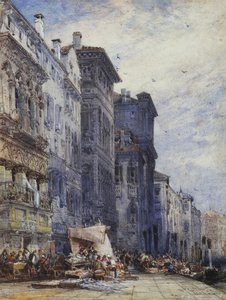 La Plaza del Mercado, Coburg de William Callow