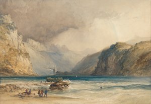 Walenstadt, de Weesen, Suiza de William Callow
