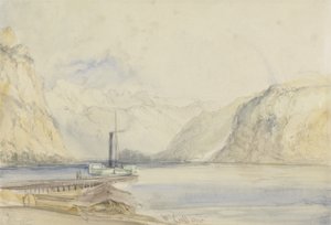 Wallenstadt, desde Wesen, Suiza de William Callow