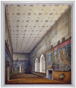 Vista interior de la Cámara Pintada, Palacio de Westminster, Londres