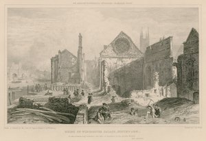 Ruinas de Winchester Place, Southwark, Londres de William Capon