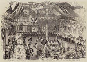 Banquete en el Hotel du Gouvernement, Fort de France, Martinica, con motivo de la inauguración de una estatua a la Emperatriz Josefina de William Carpenter