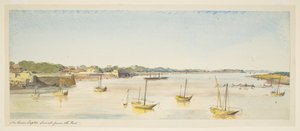 Río Tapti, Surat desde el fuerte (barcos) de William Carpenter