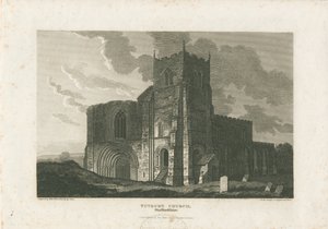 Iglesia del Priorato de Tutbury: grabado