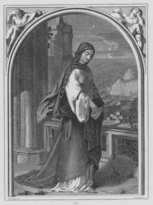 John Milton, Il Penseroso (grabado) de William Cave Thomas