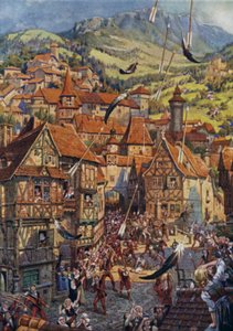 Ilustración de Child of the Air de M H Spielmann (litografía en color) de William Charles John Pitcher