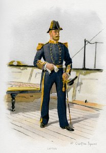 Capitán de la Royal Navy, c1890-c1893