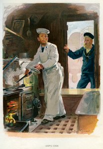 Cocinero de barco, c. 1890-c. 1893 de William Christian Symons