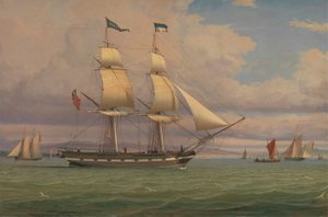 El bergantín inglés "Norval" ante el viento de William Clark
