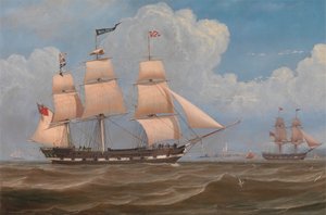 El buque mercante inglés "Malabar de William Clark