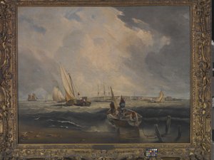Bligh Sands, Sheerness (óleo sobre lienzo) de Clarkson Frederick Stanfield