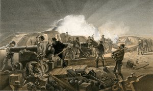 Una noche calurosa en las baterías de William Crimea Simpson