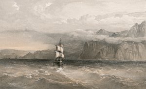 Cabo Aiya, mirando al norte hacia Balaklava de William Crimea Simpson