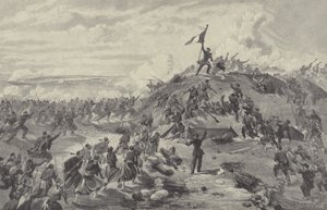 Captura del Reducto de Malakoff por los franceses, Sitio de Sebastopol, 8 de septiembre de 1855 de William Crimea Simpson