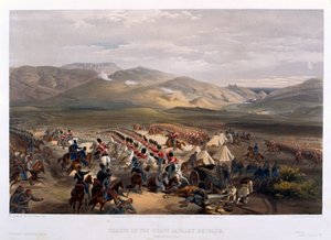 Carga de la Brigada Pesada en la Batalla de Balaclava, 1854 de William Crimea Simpson