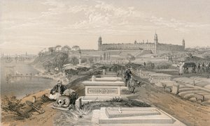 Hospital y cementerio en Scutari