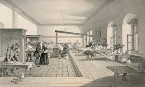 Una de las salas del hospital en Scutari de William Crimea Simpson