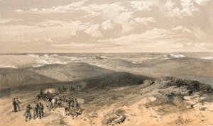 Sebastopol desde la parte trasera de las baterías inglesas de William Crimea Simpson
