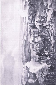 Sebastopol: Un día caluroso en las baterías, ilustración de British Battles on Land and Sea, 1915 de William Crimea Simpson