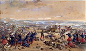 La Batalla de Tcherneya, 16 de agosto de 1855 de William Crimea Simpson