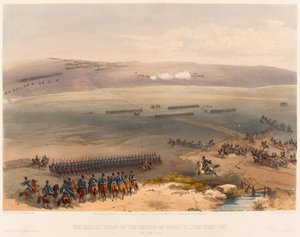 El Asunto de Caballería de las Alturas de Bulganak - el Primer Cañón. 19 de septiembre de 1854, 1855 de William Crimea Simpson