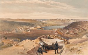 ¿Las baterías de la ciudad o fortificaciones interiores de Sebastopol desde el paralelo avanzado del ataque de Chapman, 23 de junio de 1855? de William Crimea Simpson