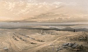 Las tumbas en el fuerte en la colina de Cathcart, de los oficiales de la 4ª División que cayeron en Inkermann de William Crimea Simpson